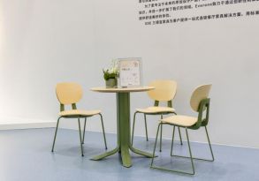 桌椅閃耀廣州家博會創新設計摘雙獎！AG真人旗艦廳三朗FINN系列餐(圖1)